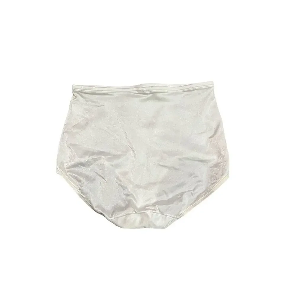 Vintage Sears Shiny White Granny Panty Style 49600 3XL Set of 3